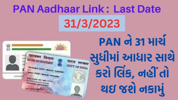 PAN Aadhaar Link : PAN ને 31 માર્ચ સુધીમાં આધાર સાથે કરો લિંક, નહીં તો થઇ જશે નકામું