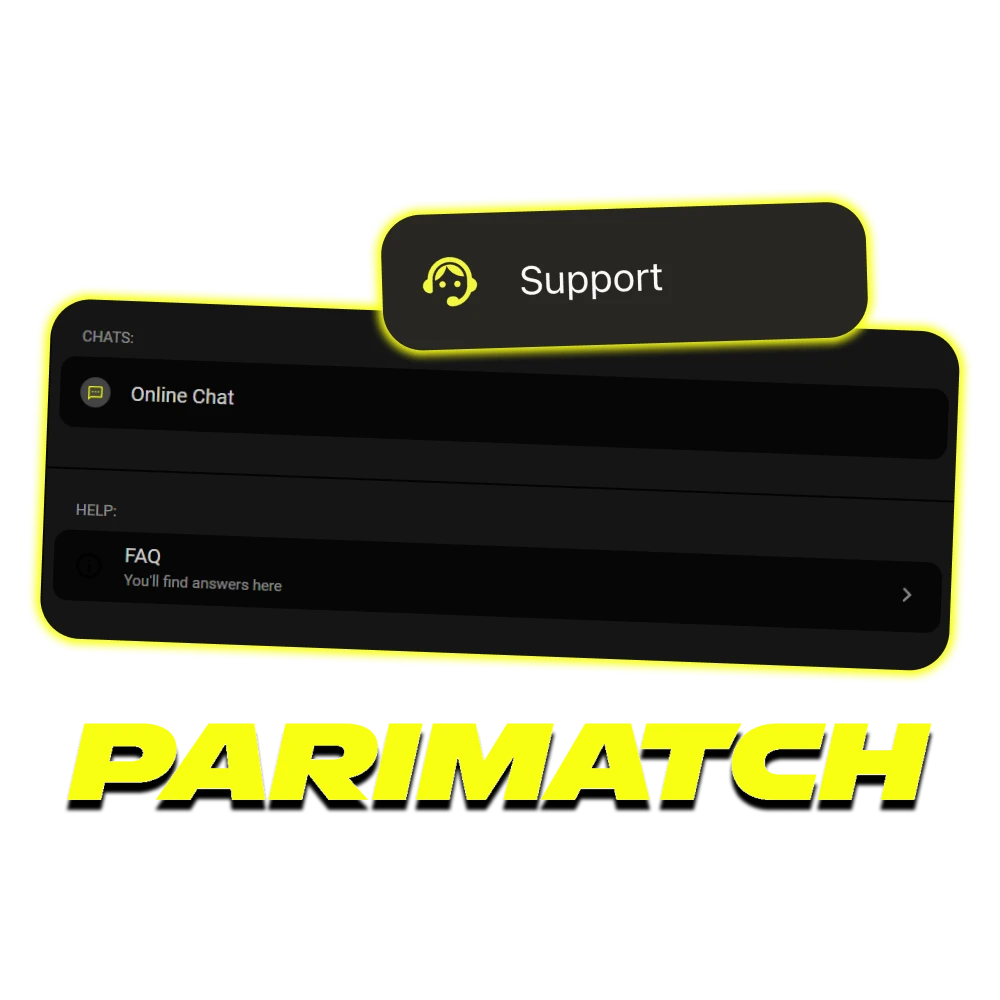 Parimatch customer service works around the clock.