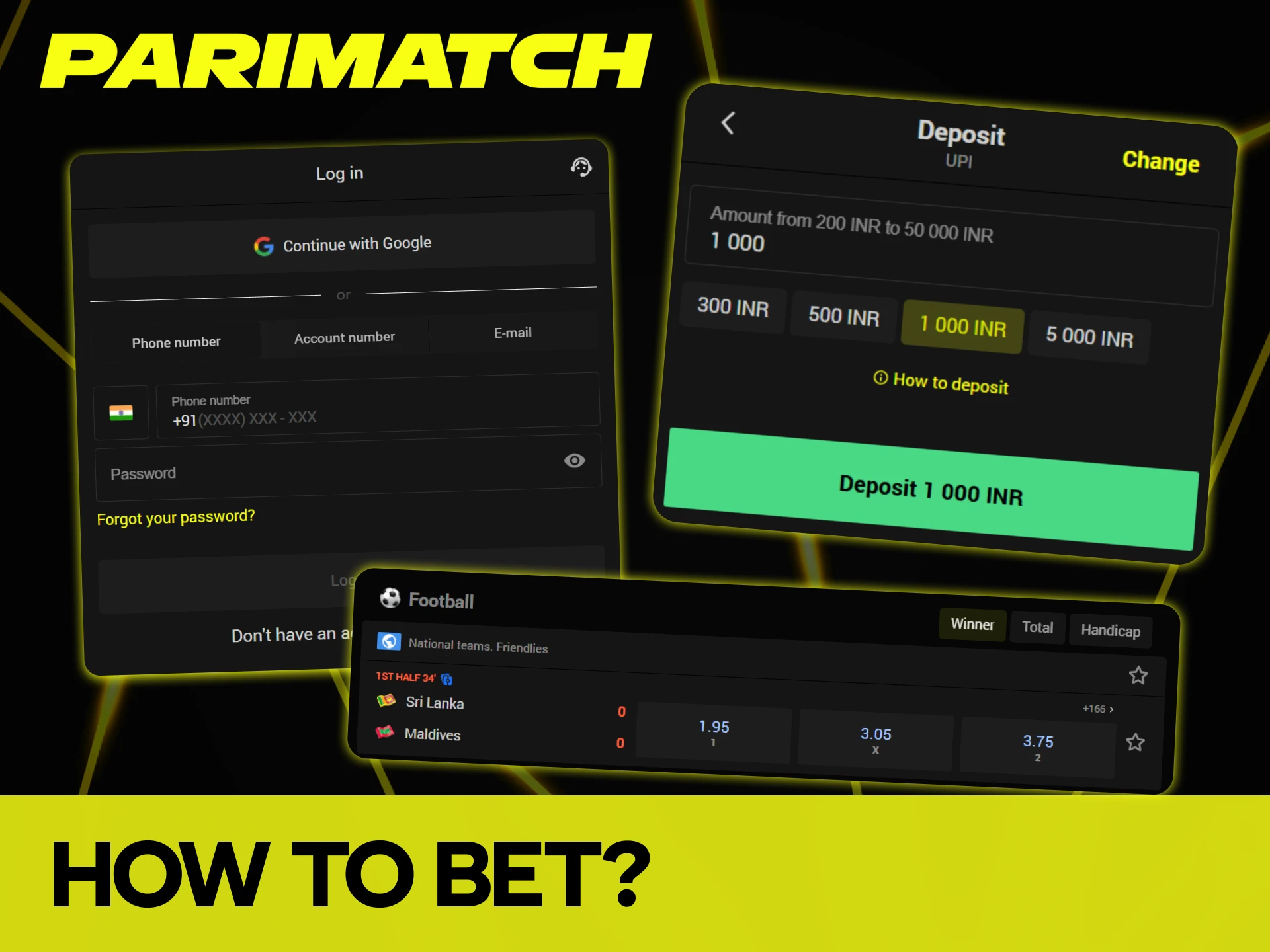 It is easy to bet on football on Parimatch website.