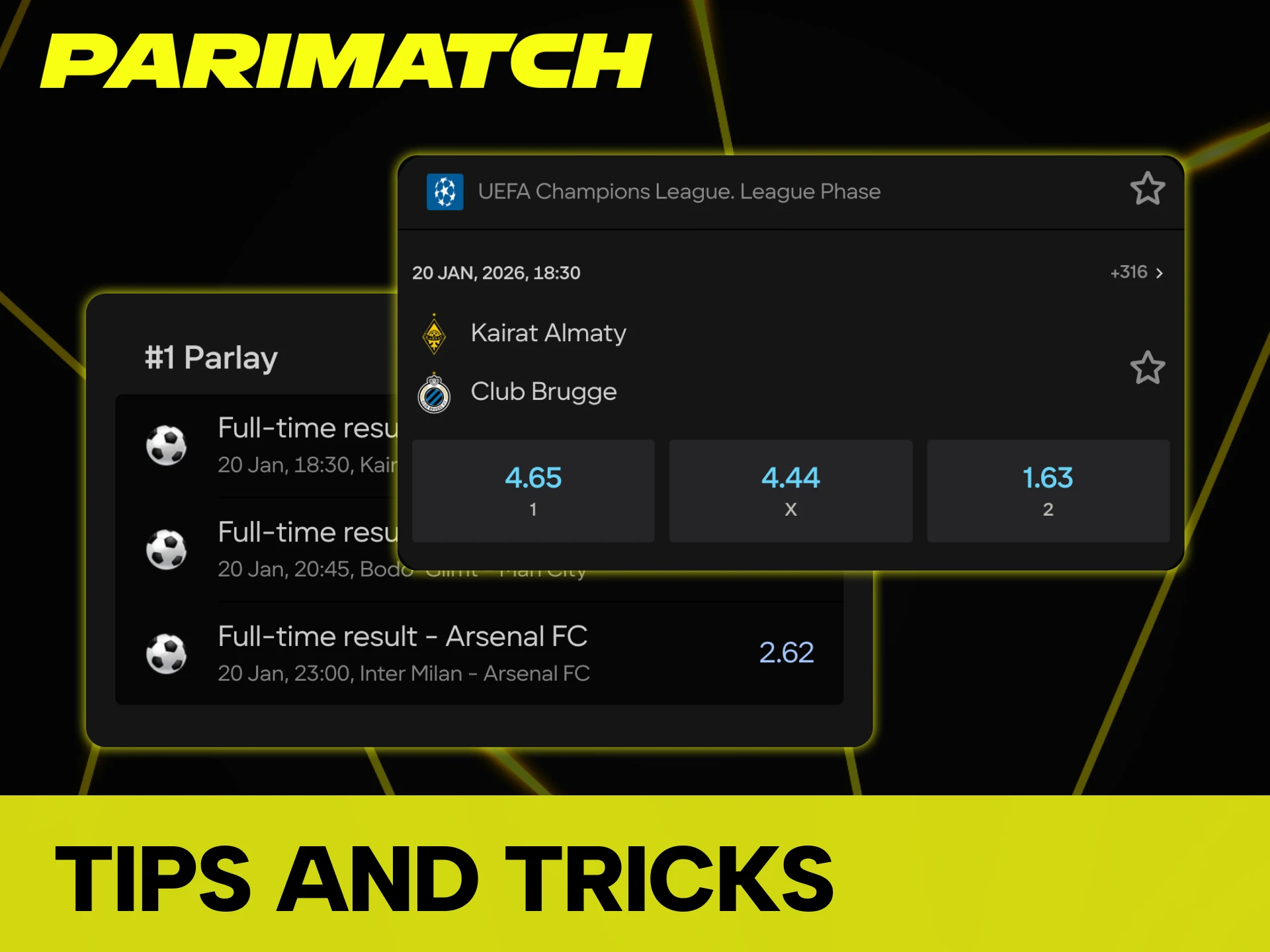 Raise your football betting chances through Parimatch tips.