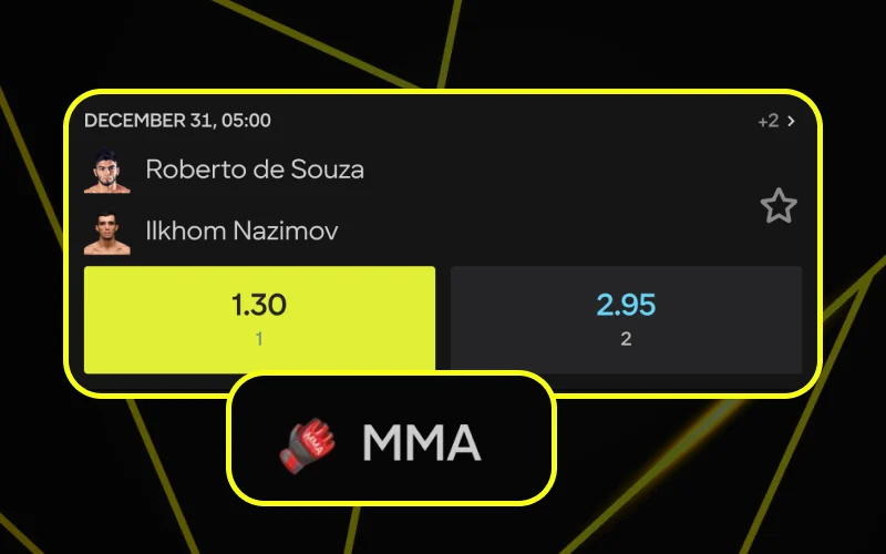 Bet on MMA fights from top leagues with Parimatch today.
