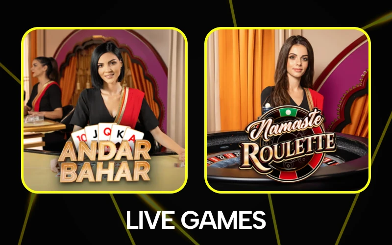 Place bets in real time at Parimatch live casino section.