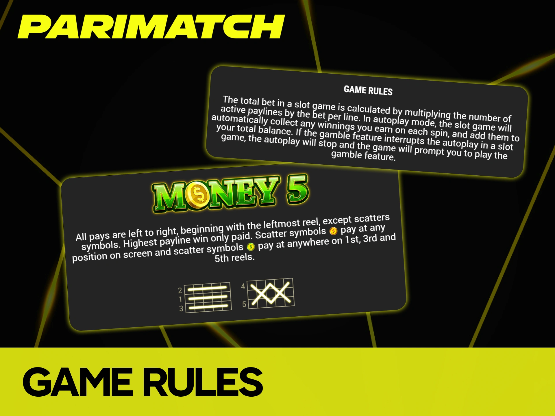 Check the game rules and paylines to maximize your winning potential in Money 5 at Parimatch.