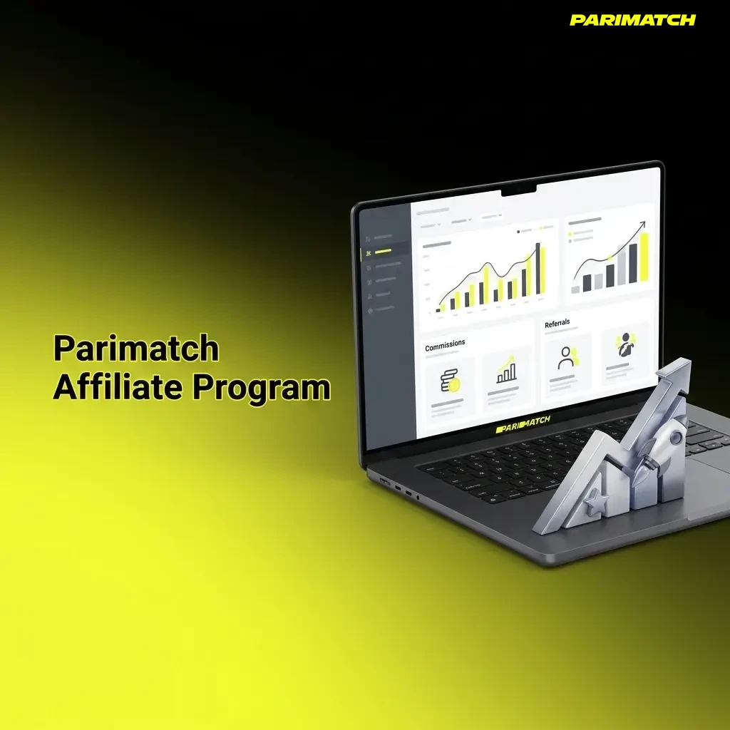Parimatch affiliate programme dashboard showing revenue share, CPA options and tracking tools for Indian marketers.
