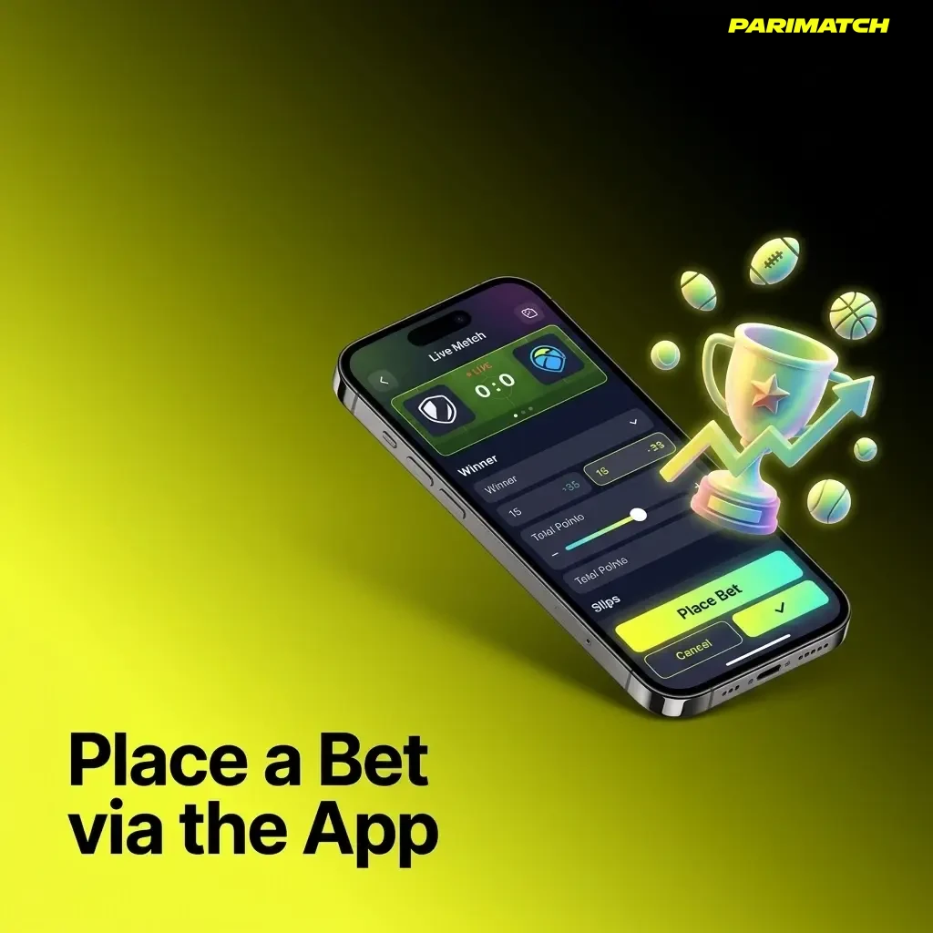 Place bets on your favorite sport through the official Parimatch app.