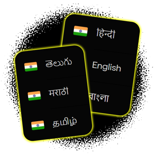 Switch the Parimatch interface to Hindi, Telugu, Marathi, or Tamil languages.