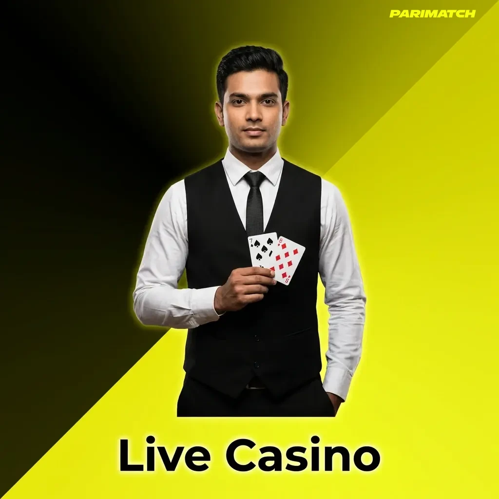 Parimatch Live Casino with real dealers streaming blackjack, roulette, baccarat, Andar Bahar and live game shows