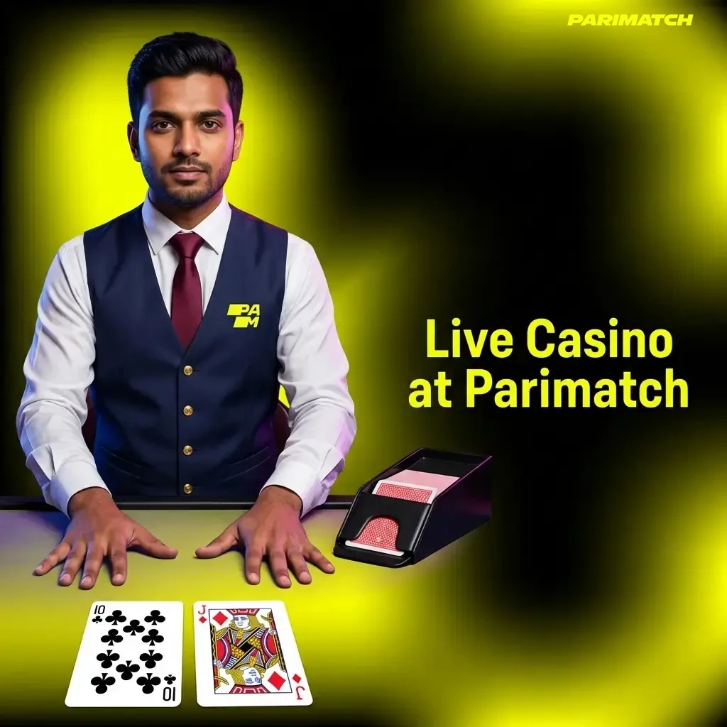 Live Casino at Parimatch with real dealers streaming Baccarat, Blackjack, Roulette, Teen Patti & Game Shows