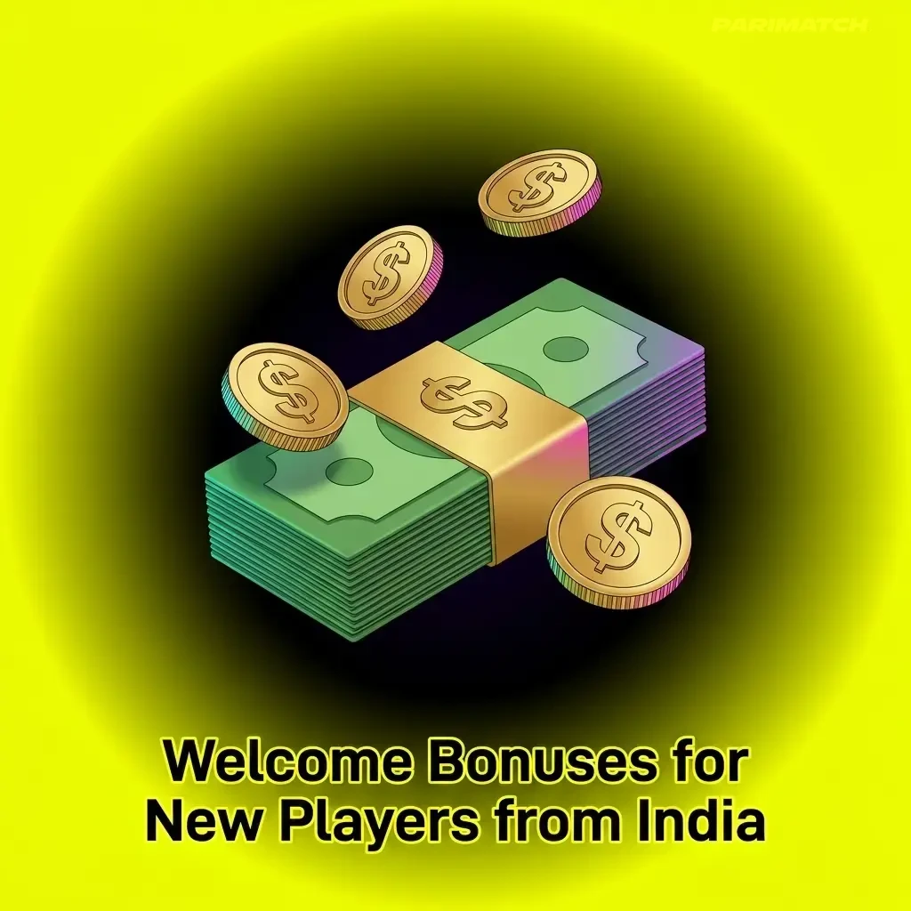 Parimatch welcome bonuses for new players from India across four platform sections with wagering requirements