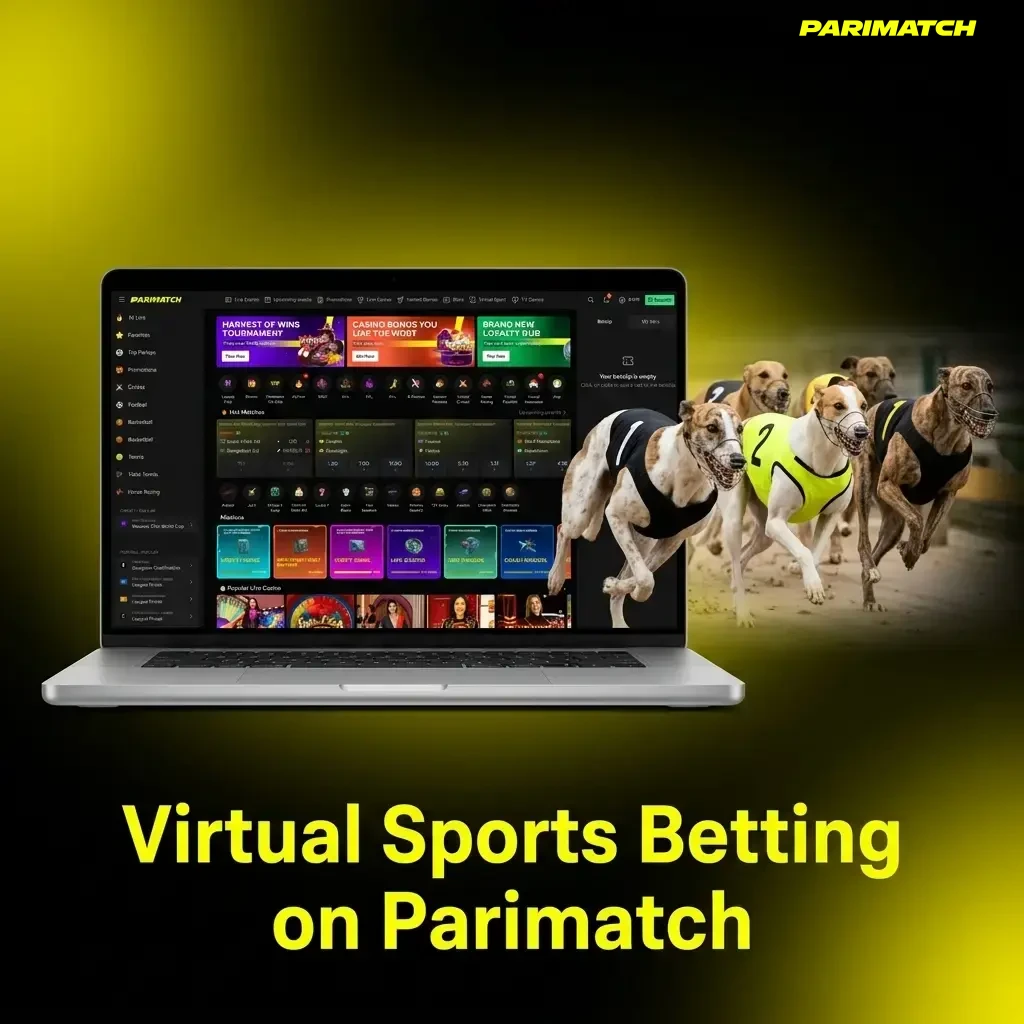 Virtual sports betting on Parimatch India featuring football, horse racing, basketball and tennis simulations available 24/7